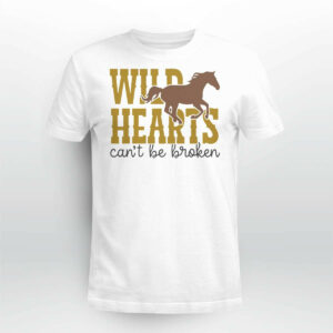 Wild Hearts Can’t Be Broken Horse Art Pattern Print Casual Shirt
