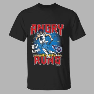 Will Levis Tennessee Titans Angry Runs Shirt