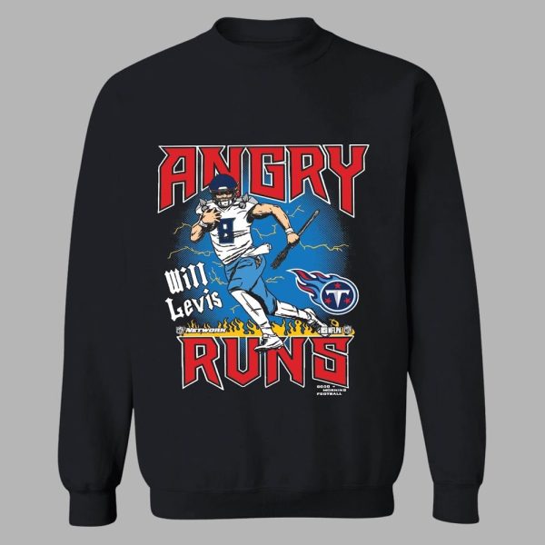 Will Levis Tennessee Titans Angry Runs Shirt