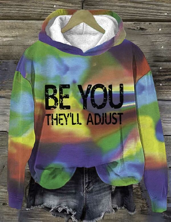 Women’s Be You They’ll Adjust Print Casual Sweatshirt