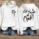 Women’s Cross Child Of God Print Hoodie