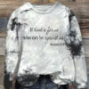 Women’s If God Is For Us Who Can Be Against Us Print Long Sleeve Sweatshirt