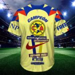 Yellow Club America Champions Jersey New 2023 Baseball Jersey