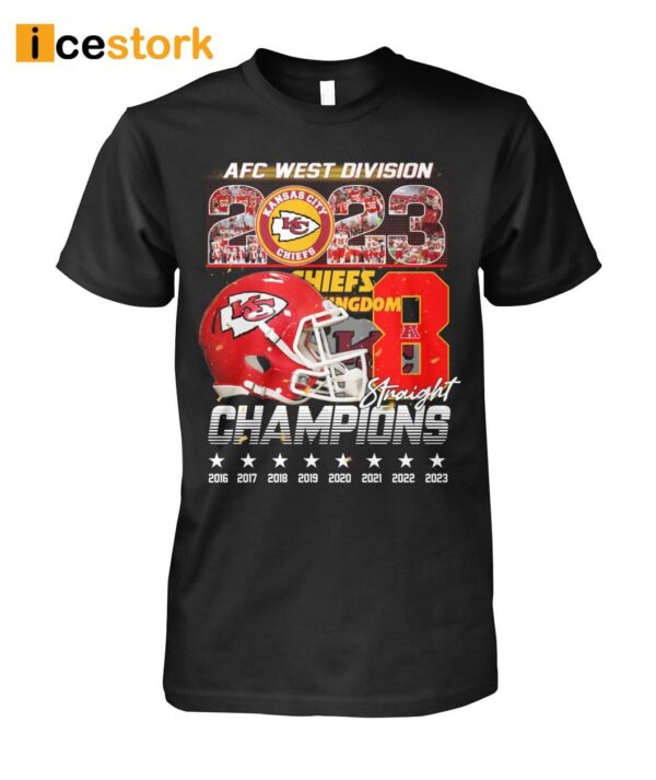 2023 AFC West Division Champions Chiefs 8 Straight Shirt