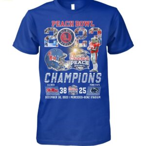 2023 Chick Fil A Peach Bowl Champions Ole Miss 38 25 Penn State Shirt