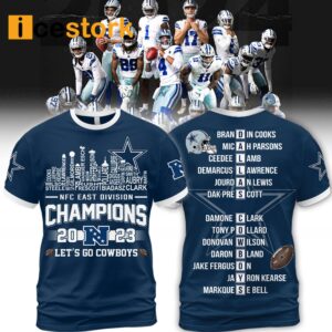 2023 NFC East Division Champions Let's Go Cowboys Shirt