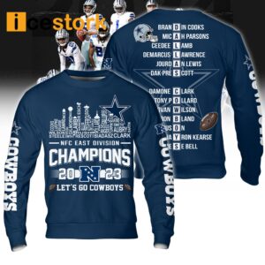 2023 NFC East Division Champions Let's Go Cowboys Shirt