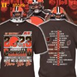 2023 Playoffs Clinched Here We Go Brownies T-Shirt