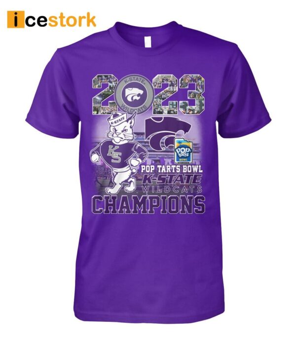 2023 Pop Tarts Bowl K-State Wildcats Champions Shirt