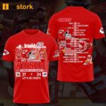 2024 AFC Divisional Winners Chiefs 27-24 Bills Shirt