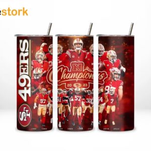 49ers Super Bowl Lviii Skinny Tumbler