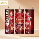 49ers Super Bowl Lviii Skinny Tumbler