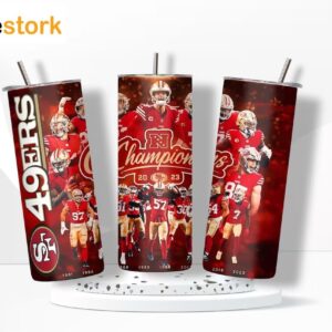 49ers Super Bowl Lviii Skinny Tumbler