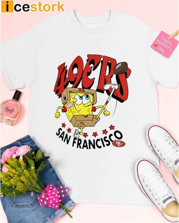 49ers Super Bowl LVIII X Spongebob Squarepants Shirt