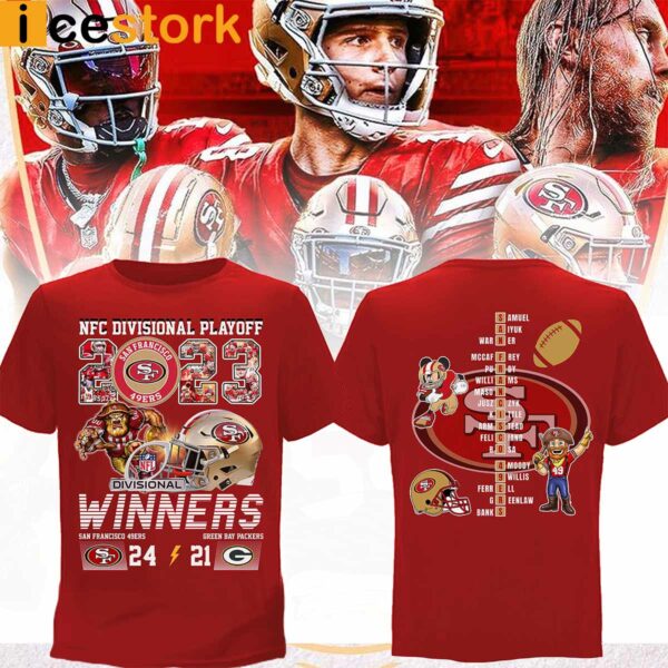 49ers Vs Packers NFC Division Playoff Winners 24 212023 Shirt