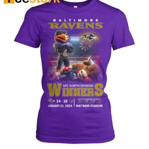 AFC North Division Winners Ravens 34 10 Texans Shirt