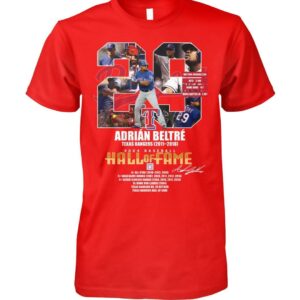 Adrian Beltre 2024 Baseball Hall of Fame Shirt