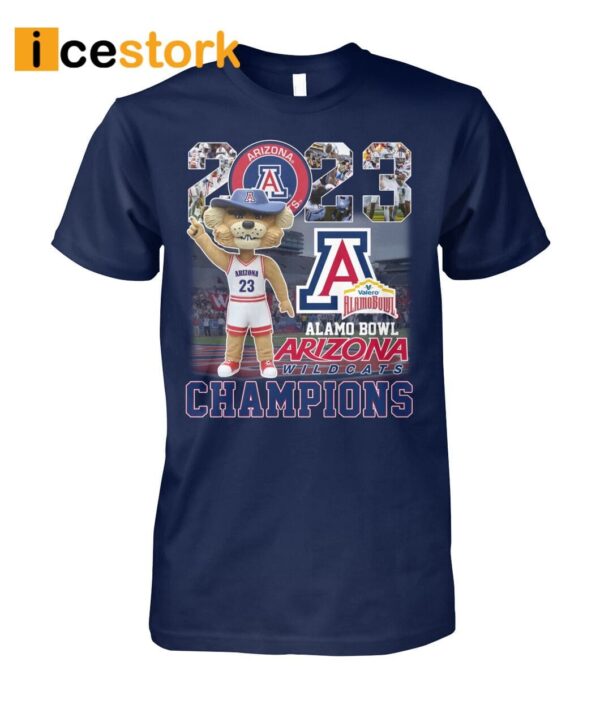 Arizona Wildcats 2023 Alamo Bowl Champions Shirt