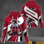 Atlanta Falcons Bugs Bunny Custom Name 3D Hoodie