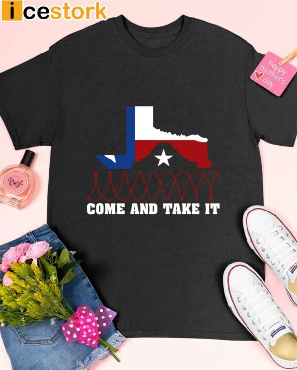 Attorney General Ken Paxton Come And Take It Razor Wire Texas Shirt