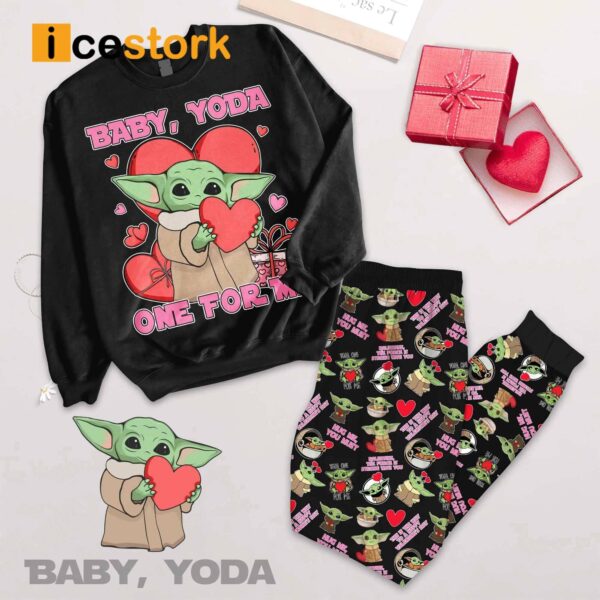 Baby Yoda One For Me Pajamas Set