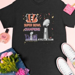 Bengals Super Bowl Champions LVIII Las Vegas 2024 shirtBengals Super Bowl Champions LVIII Las Vegas 2024 shirt2