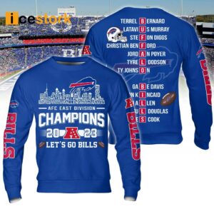 Bills 2023 AFC East Division Champions Let's Go Bills Shirt