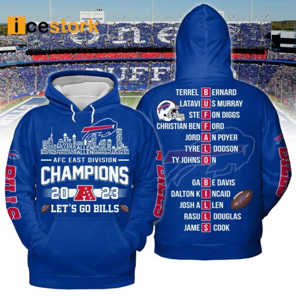 Bills 2023 AFC East Division Champions Let’s Go Bills Shirt