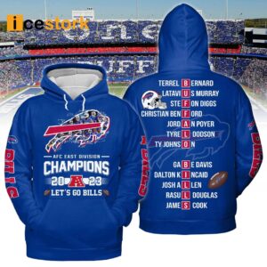 Bills 2023 AFC East Division Champions Let's Go Bills Signature Shirt