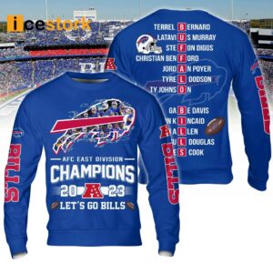 Bills 2023 AFC East Division Champions Let's Go Bills Signature Shirt