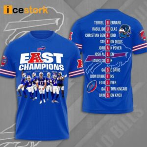 Bills AFC East Champions 3D Hoodie