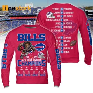 Bills AFC East Division Champions 3D T Shirt