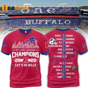 Bills AFC East Division Champions Let's Go Bills Shirt