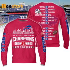 Bills AFC East Division Champions Let's Go Bills Shirt