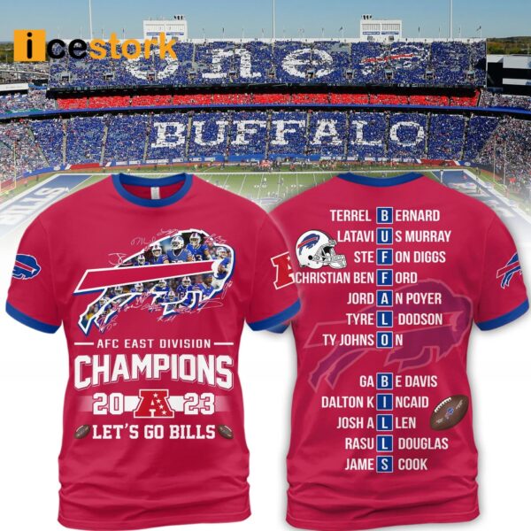 Bills AFC East Division Champions Let’s Go Bills Signature Shirt