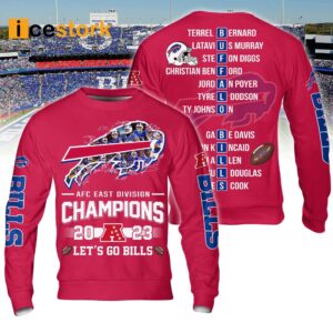 Bills AFC East Division Champions Let's Go Bills Signature Shirt