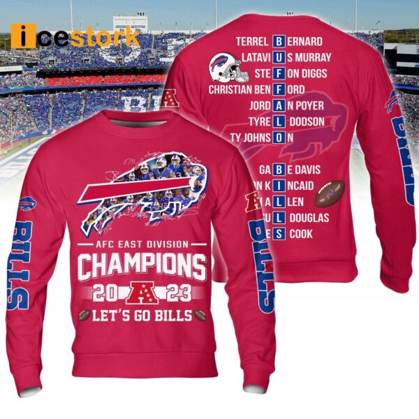 Bills AFC East Division Champions Let’s Go Bills Signature Shirt