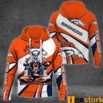 Broncos Bugs Bunny Custom Name 3D Hoodie