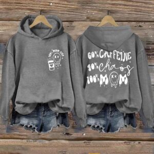 Caffeine And Chaos Mom Life Hoodie