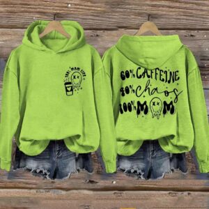 Caffeine And Chaos Mom Life Hoodie