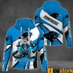 Carolina Panthers Bugs Bunny Custom Name 3D Hoodie