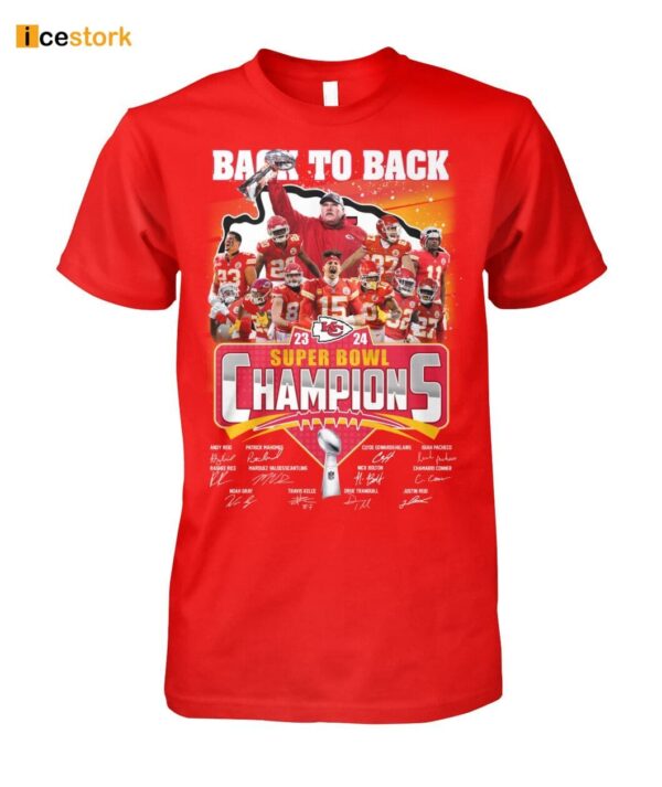 Chiefs Back To Back Super Bowl Champions Shirt