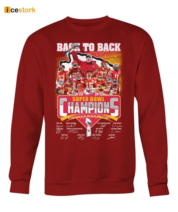 Chiefs Back To Back Super Bowl Champions Shirt