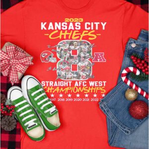 Chiefs Straight AFC West Championships 2023 Shirt