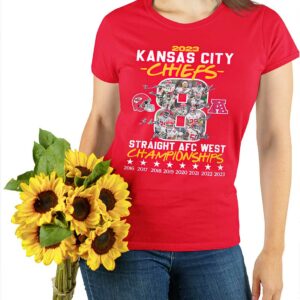 Chiefs Straight AFC West Championships 2023 Shirt