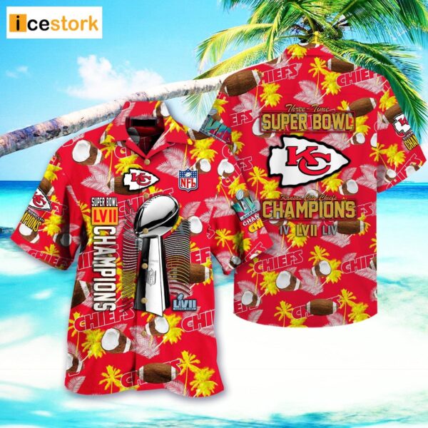 Chiefs Super Bowl LVII Champions Hawaiian Shirt
