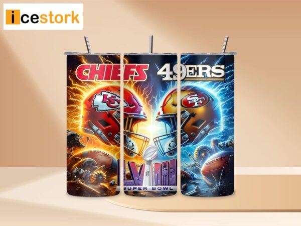 Chiefs Vs 49ers Super Bowl Lviii Tumbler