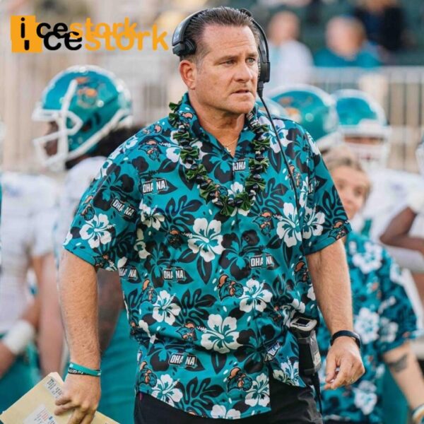 Coastal Carolina Hawai’i Bowl Coach Hawaiian Shirt
