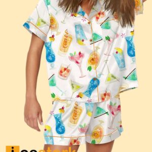 Colorful Cocktail Short Pajama Set