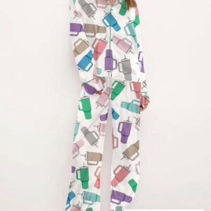 Colorful Stanley Cups Pajama Set